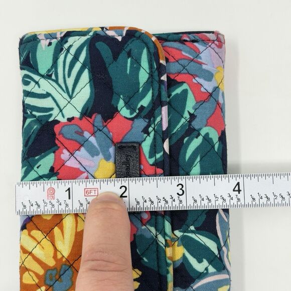 Vera Bradley RFID Riley Compact Wallet Happy Blooms Floral Discontinued Print - Picture 15 of 16